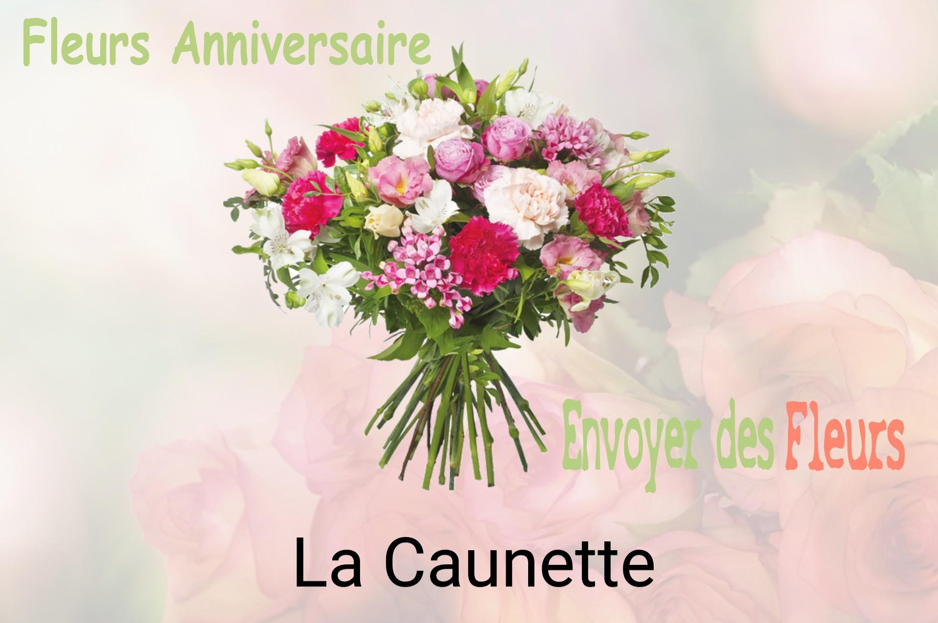 Bouquet de fleurs d’anniversaire livré à La Caunette